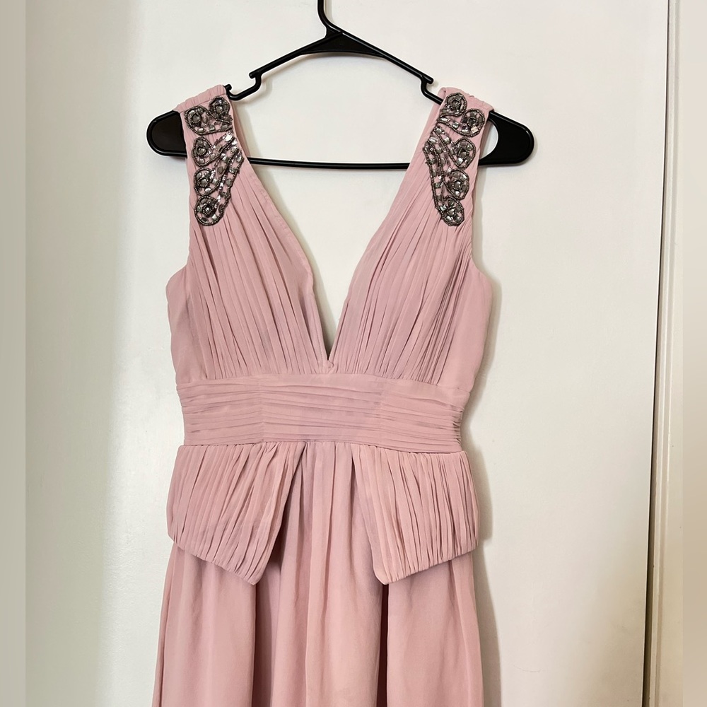 PROM DRESS - Little Mistress Baby Pink Evening Dress Gown
